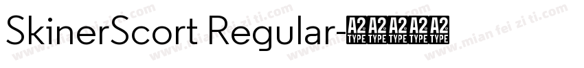 SkinerScort Regular字体转换